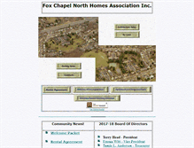 Tablet Screenshot of foxchapelnorthhoa.org